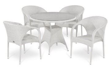 products/Комплект мебели  (иск. ротанг)  4+1 T220CW/Y290W-W2 White 4Pcs
