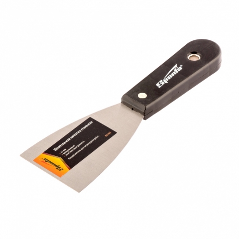 products/Шпательная лопатка стальная, 63 мм, полированная, пластмассовая ручка Sparta 852365