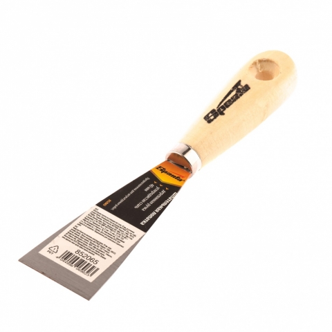 products/Шпательная лопатка из углеродистой стали, 40 мм, деревянная ручка Sparta 852065