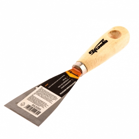 products/Шпательная лопатка из углеродистой стали, 50 мм, деревянная ручка Sparta 852095