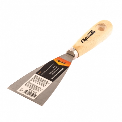 products/Шпательная лопатка из углеродистой стали, 60 мм, деревянная ручка Sparta 852125