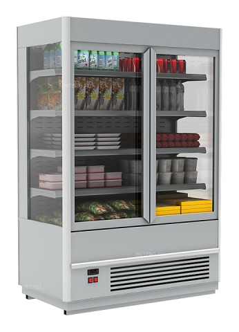 products/Витрина холодильная FC20-07 VV 1,9-1 (распашные двери стекл фронт) (9006-9005 цвет серо-черный) П0000004537.110