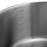 Кастрюля с крышкой Vensal Le Chef трехслойная из нержавеющей стали 6,3л (26см), арт. VS1533