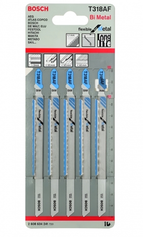 products/Набор пилок Bosch T 318 AF BIM 2608634241, для металла, 5 шт
