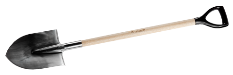 products/Лопата штыковая из нержавеющей стали, деревянный черенок, с рукояткой, ЗУБР Профессионал 4-39402_z01