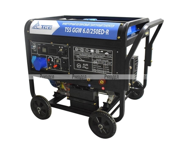 Инверторный бензиновый сварочный генератор TSS GGW 6.0/250ED-R, арт. 022959