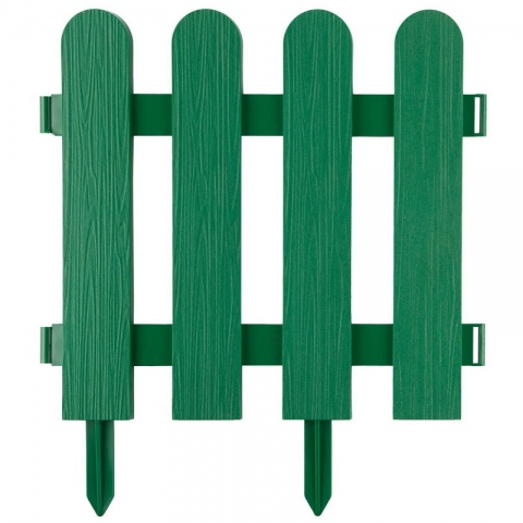 products/Забор декоративный, зеленый GRINDA "Штакетник" (арт. 422209-G)