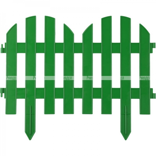 Забор декоративный, зеленый GRINDA "Палисадник" (арт. 422205-G)