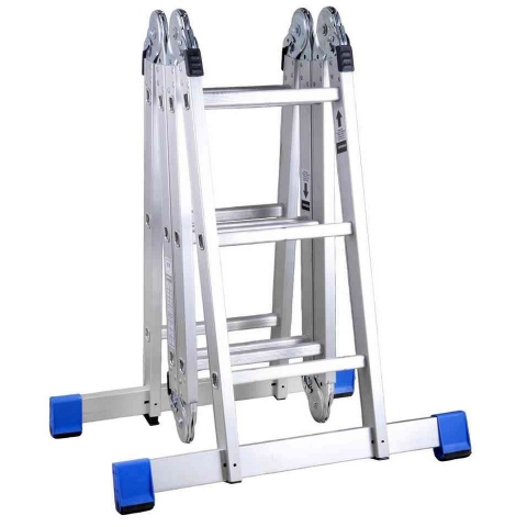 products/Лестница-трансформер 4х3 ступеней, алюминевая с платформой, ЗУБР Эксперт 38861