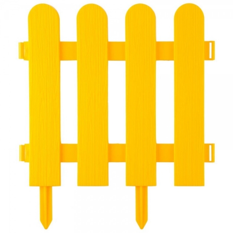 products/Забор декоративный, желтый GRINDA "Штакетник" (арт. 422209-Y)