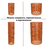 Защита стволов деревьев, кустарников и цветов, терракотовый, 35х21 см / 5 шт. Green Glade Z03