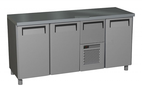 products/Шкаф холодильный T57 M3-1 9006-19 корпус серый, без борта, планка (BAR-360) Полюс П0000005332