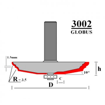 products/Фреза Globus 3002 D73 фигирейная горизонтальная