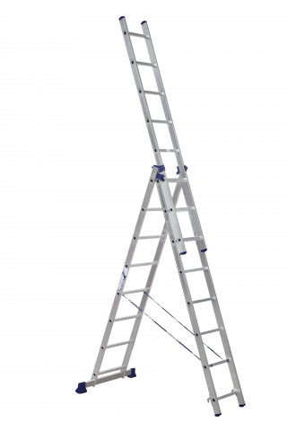products/1018186	Лестница 3-секционная алюминиевая TOR SC3008 3*8 универсальная