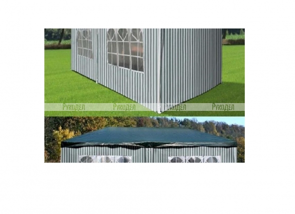 Садовый шатер  3х6 м AFM-1015A Green-white (3х6)