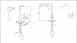 Смеситель для кухни с вытяжным изливом Bravat Affability F7172217CP-3