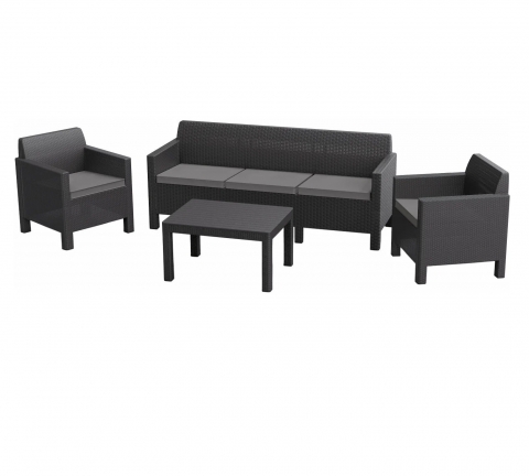 products/Комплект мебели Keter Orlando Set with 3 seat sofa (17202802), графит 226512