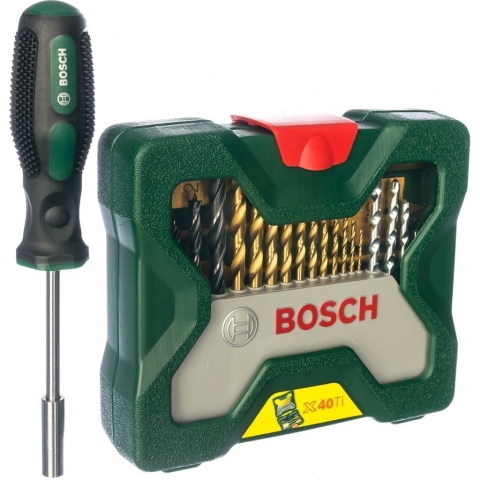 products/Набор Titanium X-Line-40 из 40 предметов и отвертки Bosch 2607017334