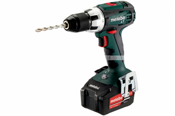 Аккумуляторная дрель-шуруповерт Metabo BS 18 LT (602102650), 2х5.2 Ач, LiIon,60 Нм,кейс 