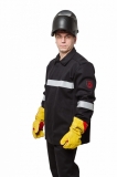 Костюм сварщика WORKER 3 кл.защиты (тк.100% хб,500) КСв №124 W, черный, Факел арт. 87467357