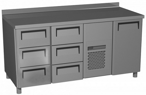 products/Шкаф холодильный T70 M3-1 (3GN/NT Полюс) с бортом (9006-2 корпус серый 3 двери) Полюс 1801866p.1592