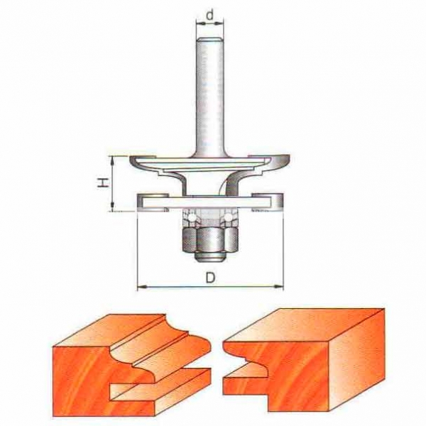 Фреза Globus 3502 комбинированная рамочная