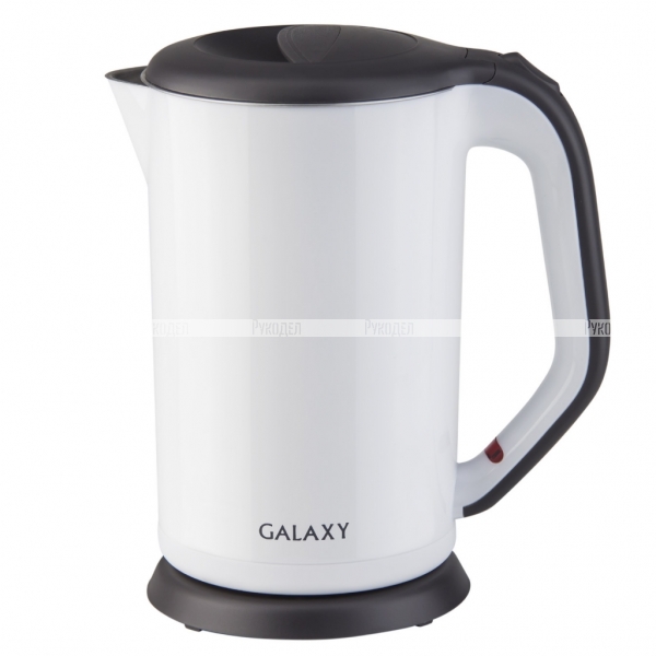 Чайник электрический с двойными стенками GALAXY GL0318, арт. гл0318бел, гл0318зел, гл0318коричн, гл0318красн	