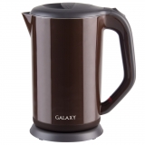 Чайник электрический с двойными стенками GALAXY GL0318, арт. гл0318бел, гл0318зел, гл0318коричн, гл0318красн	