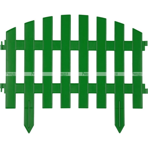 Забор декоративный, зеленый "Ар деко" GRINDA (арт. 422203-G)