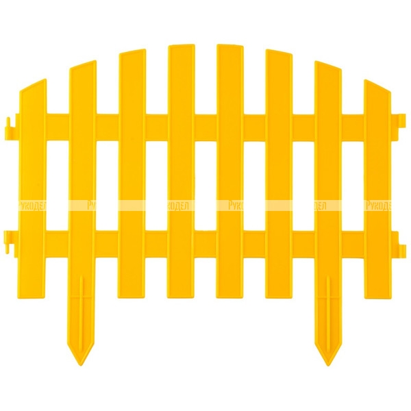 Забор декоративный, желтый "Ар деко" GRINDA (арт. 422203-Y)