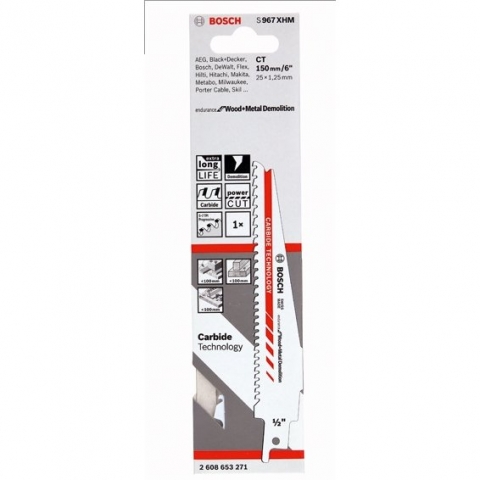 products/Пилка по дереву и металлу S967XHM Endurance for Wood+Metal Demolition Bosch 2608653271