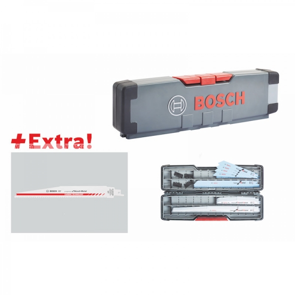 Набор сабельных пилок ToughBox 20+1 Carbide for Metal Bosch 2607011300