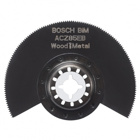 products/Биметаллический сегментированный пильный диск Bosch ACZ 85 EB по древесине и металлу, 85 мм для PMF (арт. 2609256943)