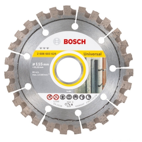 products/Алмазные диски (115х22.2 мм, 5 шт.) Standard for Universal + SDS-clic гайка Bosch 06159975H6