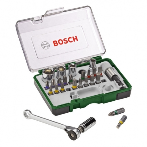 products/Набор бит и торцевых ключей с ключом-трещоткой Bosch (арт. 2607017160)