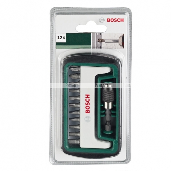 Набор бит PH PZ TORX SL HEX XH Bosch (12 шт.) (арт. 2608255995)