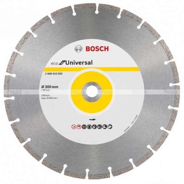 Диск алмазный ECO Universal (300х20 мм) Bosch 2608615032