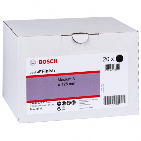 products/Нетканый шлифкруг Bosch Best for Finish Medium A 125 мм (арт. 2608624117)