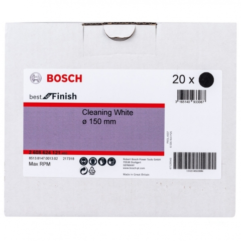 products/Нетканый шлифкруг Bosch Best for Finish Cleaning White 150 мм (арт. 2608624121)