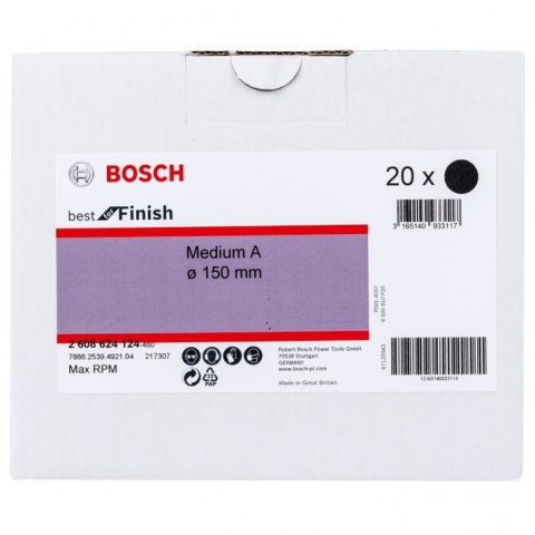 products/Нетканый шлифкруг Bosch Best for Finish Medium A 150 мм (арт. 2608624124)