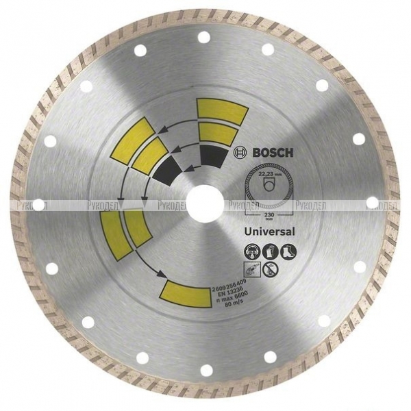 Алмазный отрезной круг Universal Turbo 115 мм DIY (арт. 2609256407)