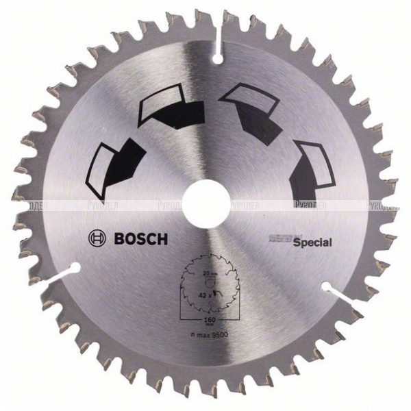 Диск циркулярный (160х20/16х2,5 мм; Z42) Bosch 2609256887
