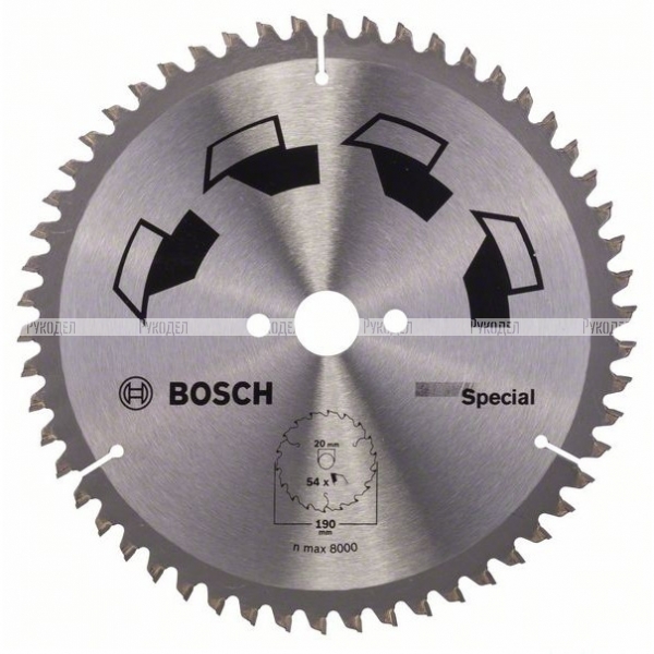 Пильный диск SPECIAL GS MU H 190x20-54 Bosch 2609256891