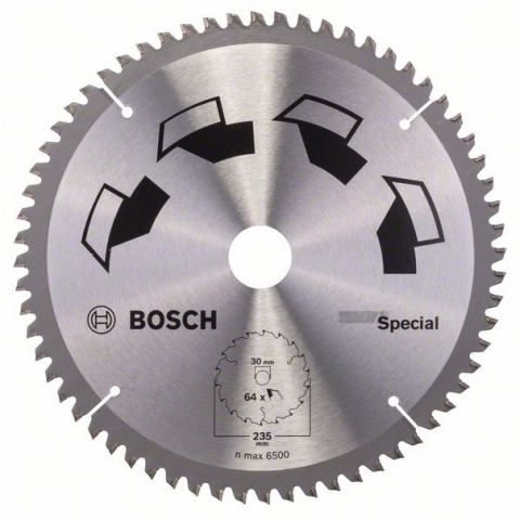 products/Пильный диск по дереву 235x30x2.5 мм T64 SPECIAL Bosch, арт. 2609256895