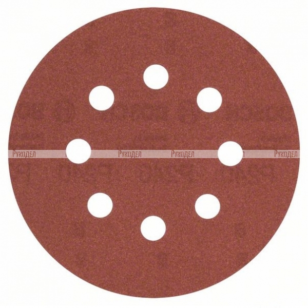 Набор 5 шлифовальных листов для эксцентриковых шлифмашин 125 мм К240 DIY (арт. 2609256A27)