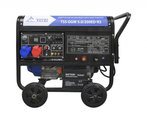 products/Инверторный бензиновый сварочный генератор TSS GGW 5.0/200ED-R3, арт. 026494