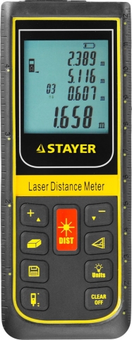 products/Дальномер PRO-Control лазерный, дальность 100м, точность 2мм, STAYER Professional арт.34959 