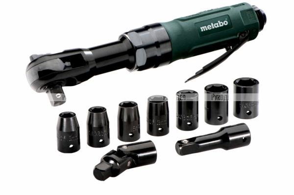 Пневмогайковерт Metabo DRS 68 Set 1/2" + 7 головок 604119500, кейс