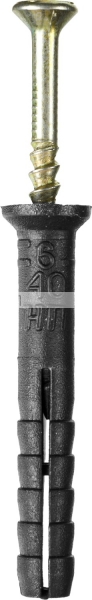 Дюбель-гвоздь полипропиленовый, потайный бортик, 6 x 40 мм, 2500 шт, STAYER арт.30640-06-040