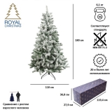 Ель Royal Christmas Flock Tree Promo Hinged 180 см, арт. 164180